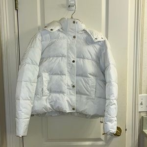 Women’s Sebby Collection White Puffer Jacket Size Small